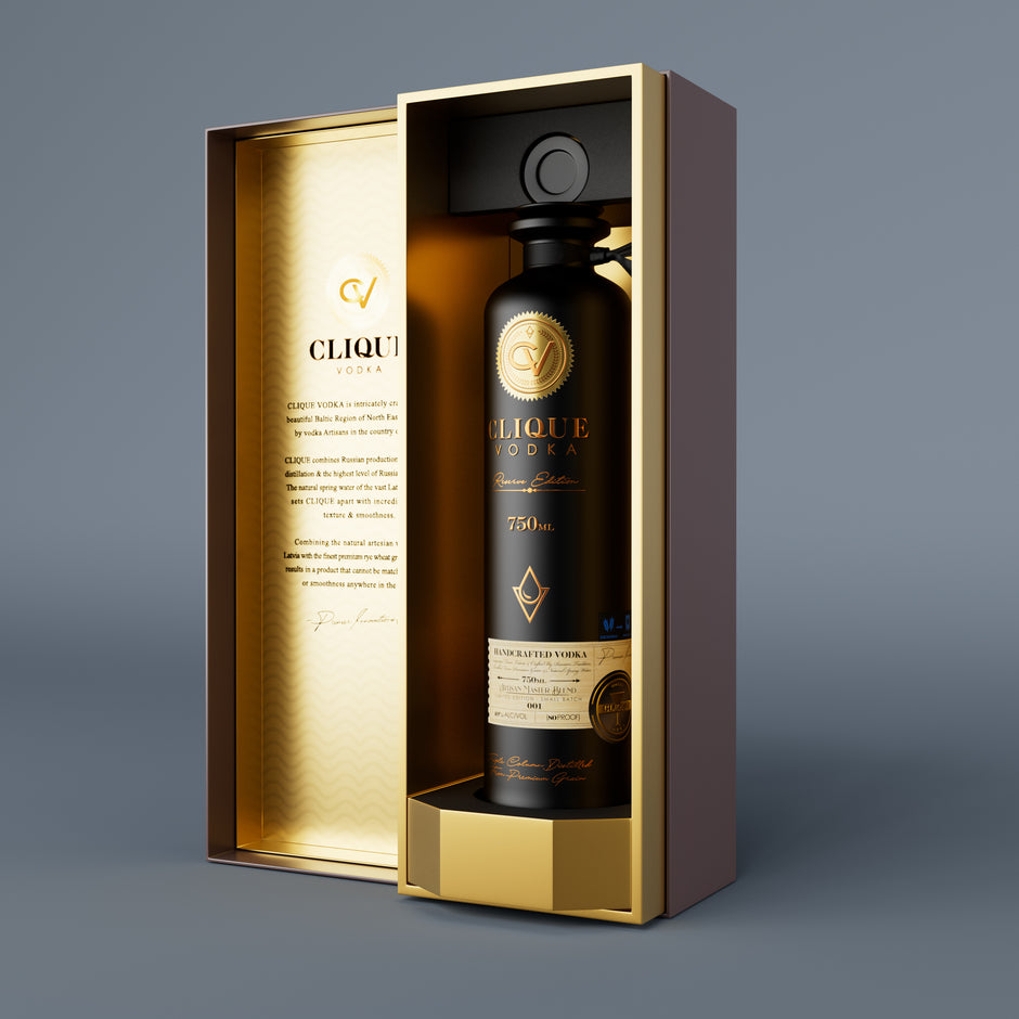 Clique Vodka Noir Reserve – Exclusive Edition with Custom Gift Box